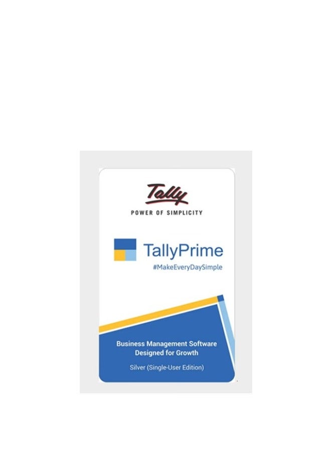 TALLY PRIME ERP SILVER EDITION - SINGLE USER - Image 1